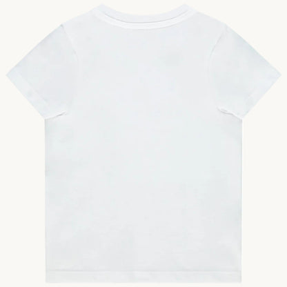 T-shirt Bébé Blanc Motif Léopard - "Hey bro, what's up?"