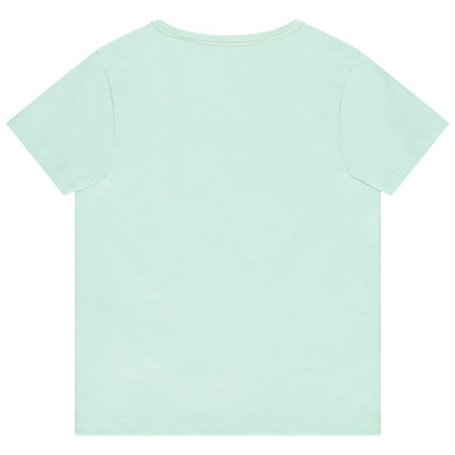T-shirt Bébé Vert Menthe Motif Toucans - "Toucan Family"