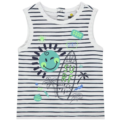 Débardeur Bébé Rayé Thématique Surf - Collection "Smiley"