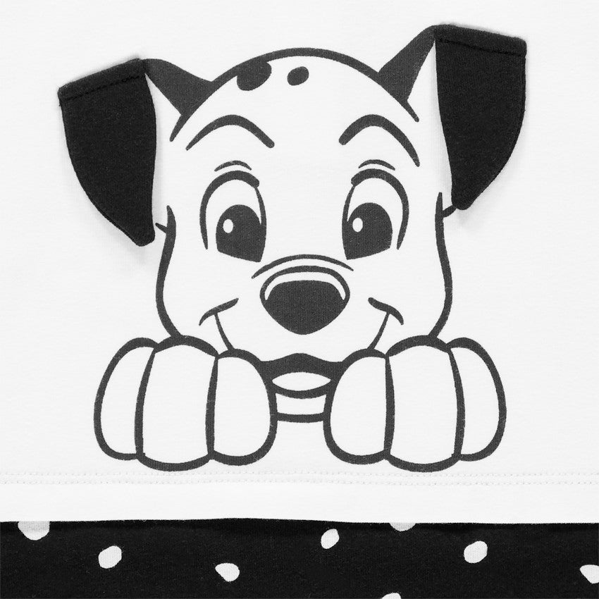Barboteuse Bébé Les 101 Dalmatiens Noir et Blanc