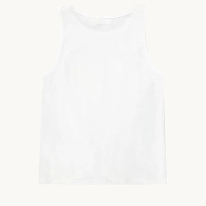 Débardeur Fille Blanc "Hello Summer" à Motif Fruits et Nœud Fantaisie