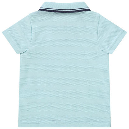 Polo Bébé Bleu Turquoise Clair Motif Voilier