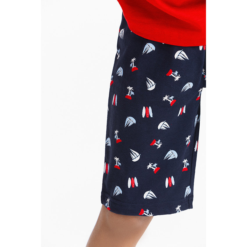 Lot de 3 pyjamas courts garçon style marin et surf