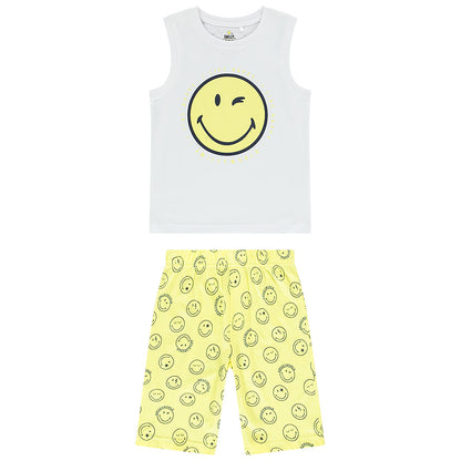 Pyjama court Orchestra x SmileyWorld en coton léger