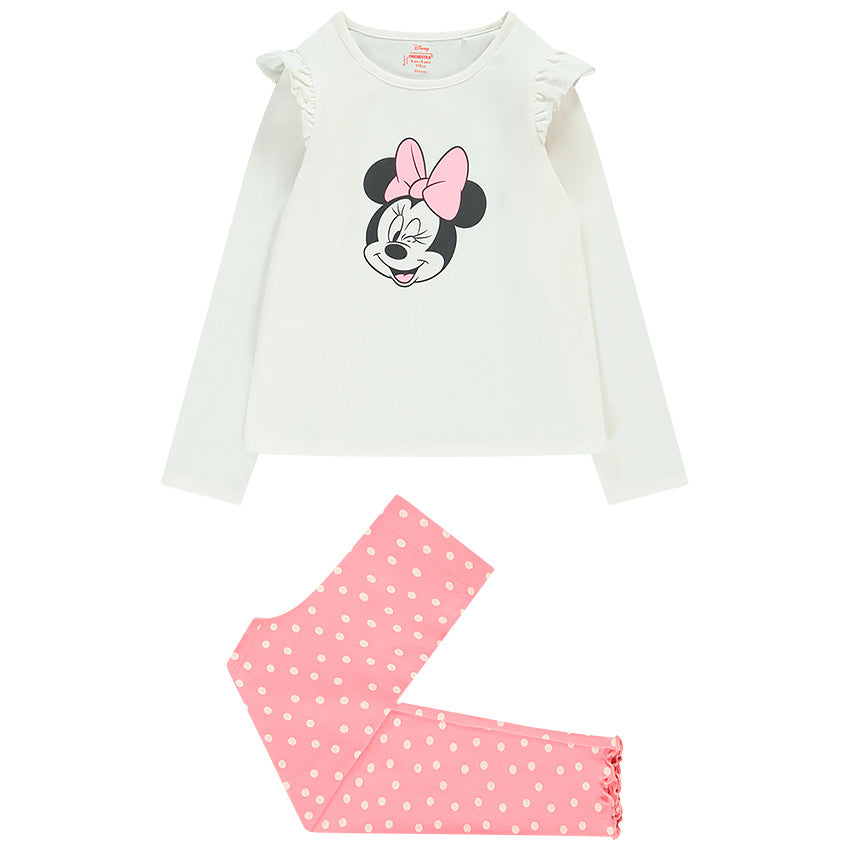 Ensemble pyjama fille Minnie Mouse avec volants
