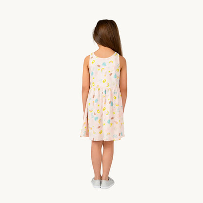 Lot de 3 robes en coton pour fille