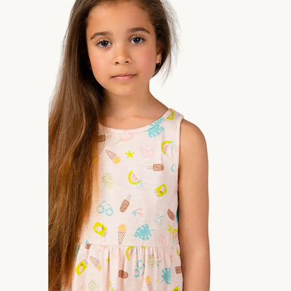 Lot de 3 robes en coton pour fille