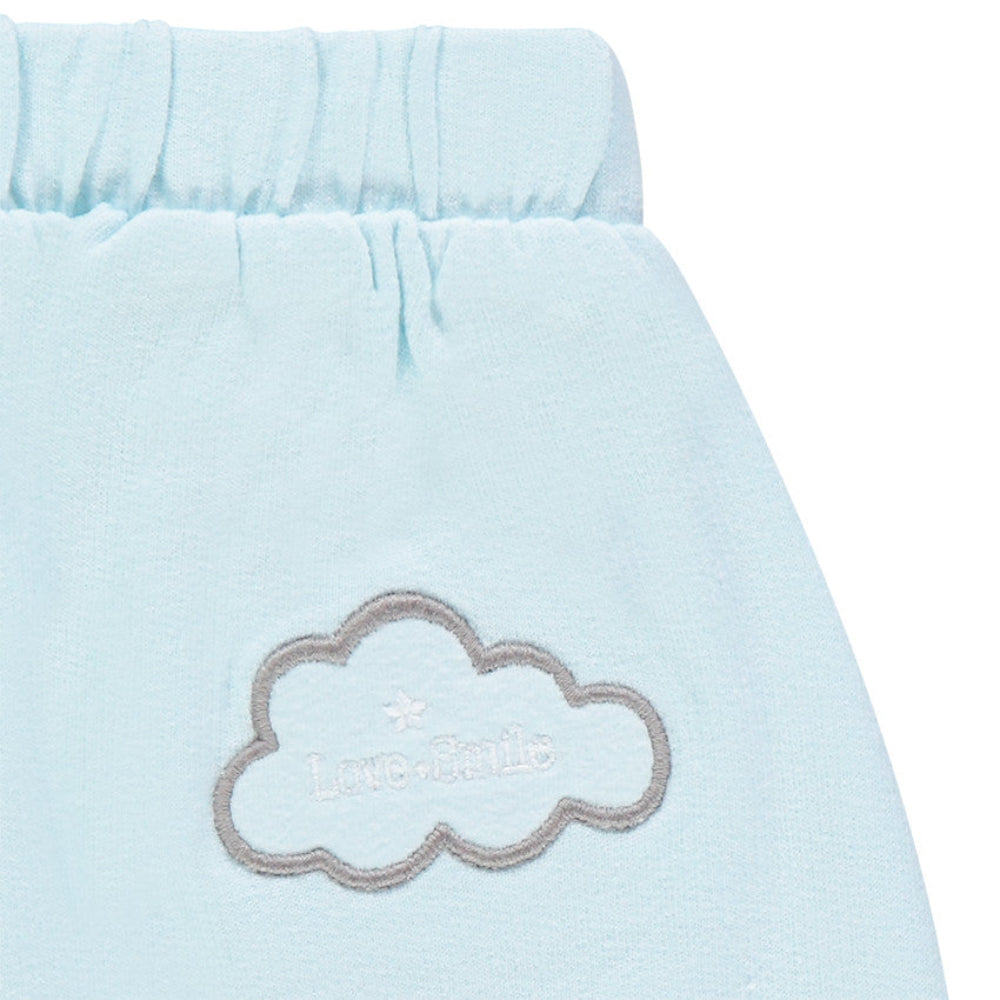 Ensemble 2 pièces Bébé Garçon - T-shirt imprimé étoiles & Short bouffant bleu ciel