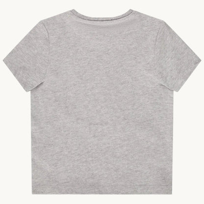 T-shirt Bébé Gris Chiné Motif Bateau à Voile