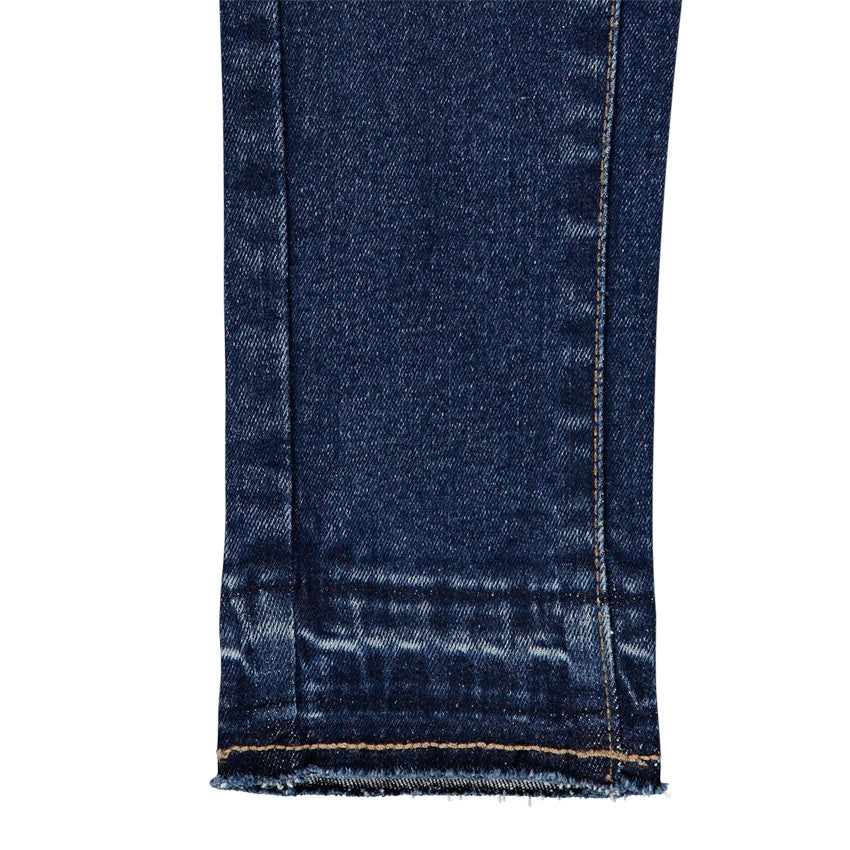 Jean slim brut à broderies florales – Orchestra