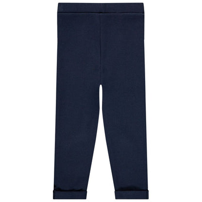Pantalon Chino Bleu Marine Style Pont à Boutons Rose Gold