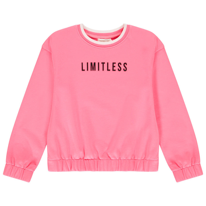 Sweat court en molleton rose "Limitless"