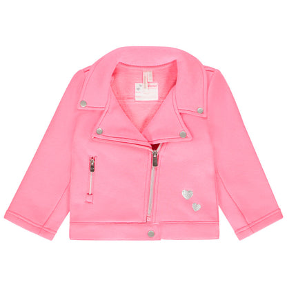 Veste perfecto rose fuchsia en molleton