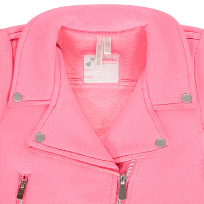 Veste perfecto rose fuchsia en molleton
