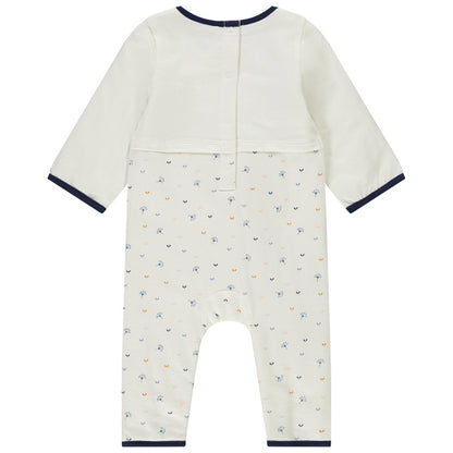 Combinaison pyjama bébé style cache-cœur à imprimé floral – Orchestra