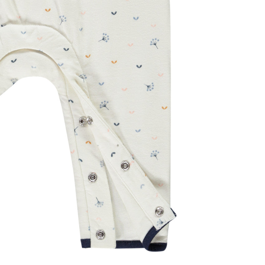 Combinaison pyjama bébé style cache-cœur à imprimé floral – Orchestra