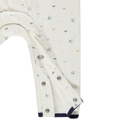 Combinaison pyjama bébé style cache-cœur à imprimé floral – Orchestra