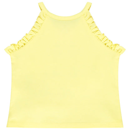 Débardeur jaune Minnie Mouse à franges - Fille