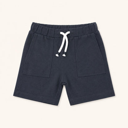 Lot de 2 Shorts en Toile de Coton Enfant – Bleu Marine et Camel