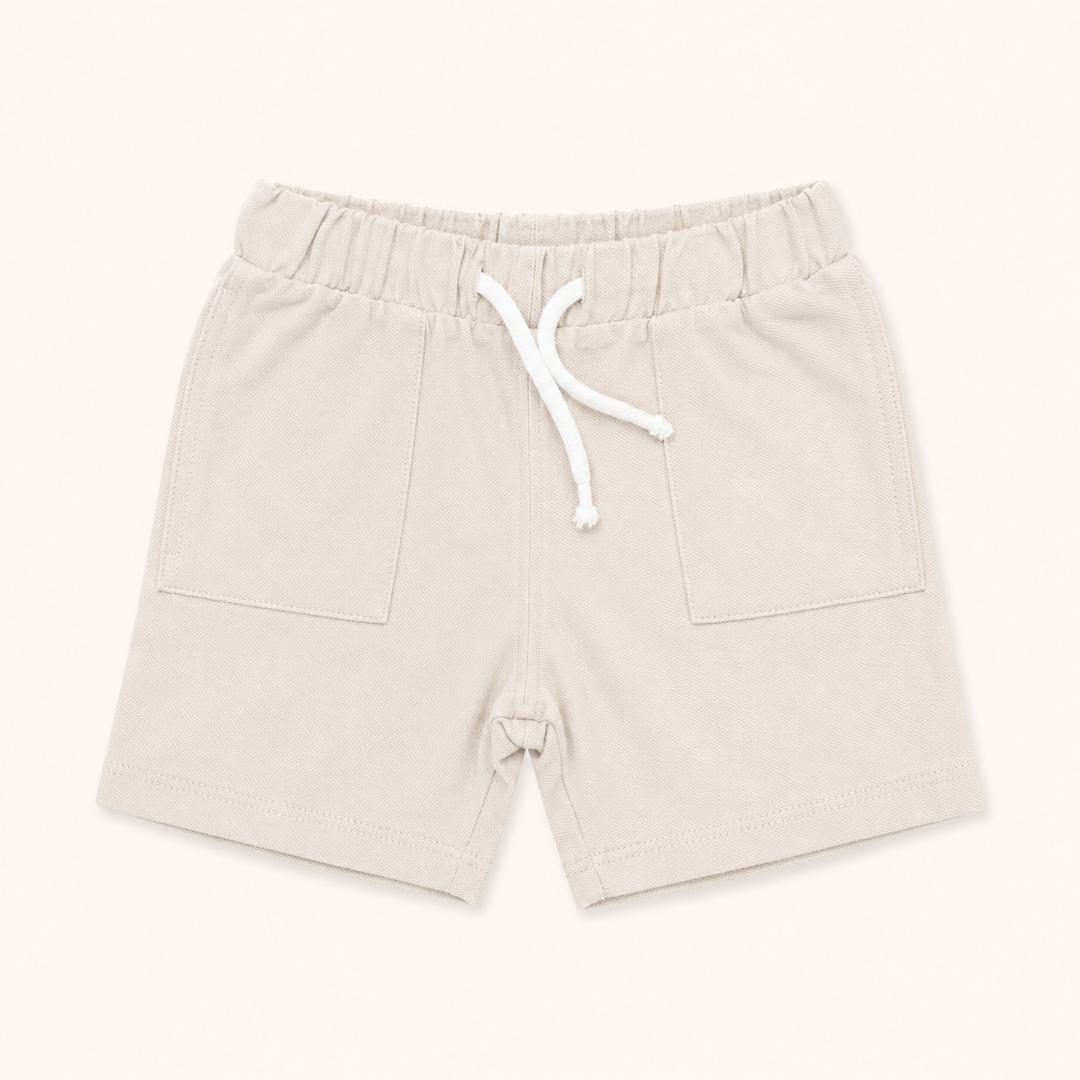 Lot de 3 Shorts en Coton Enfant – Kaki, Noir et Écru