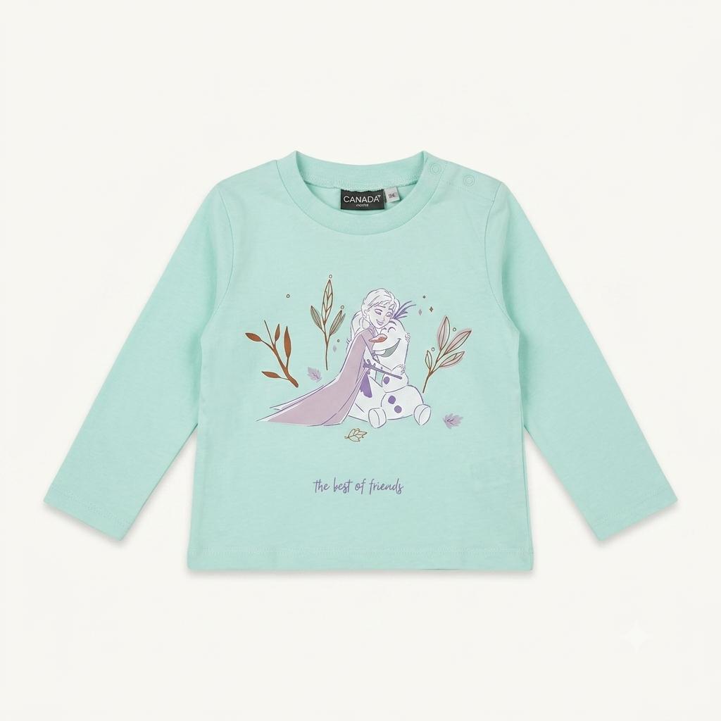 T-shirt Manches Longues Bébé Disney La Reine des Neiges « The best of friends »