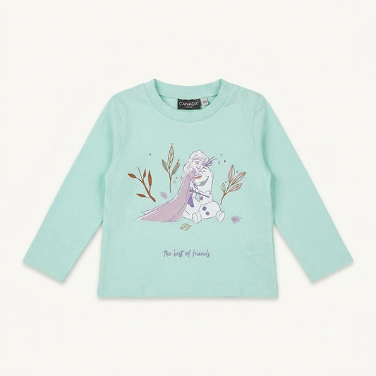 T-shirt Manches Longues Bébé Disney La Reine des Neiges « The best of friends »