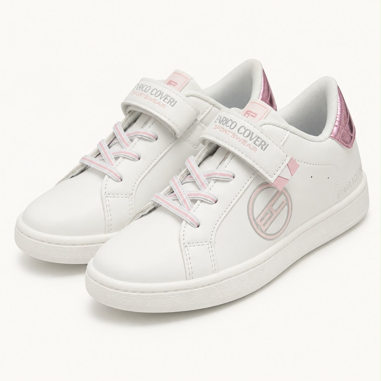 Baskets Fille Blanches Enrico Coveri