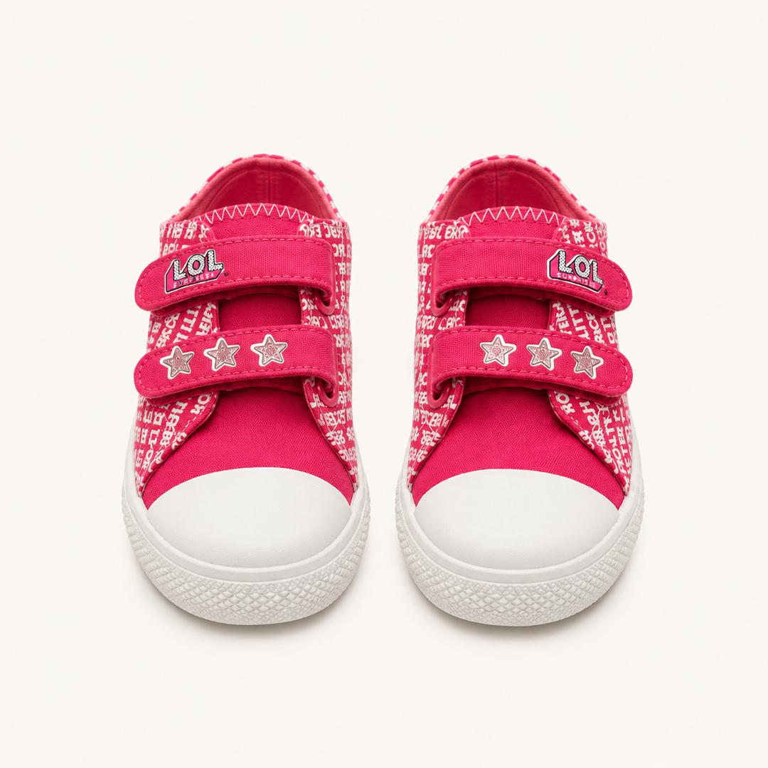Baskets L.O.L. Surprise! pour Fille – Tennis Roses à Double Scratch et Étoiles