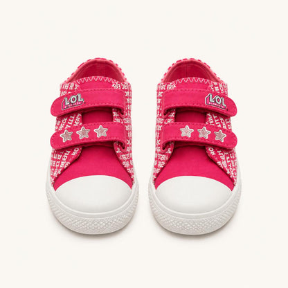 Baskets L.O.L. Surprise! pour Fille – Tennis Roses à Double Scratch et Étoiles