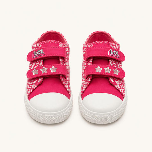 Baskets L.O.L. Surprise! pour Fille – Tennis Roses à Double Scratch et Étoiles