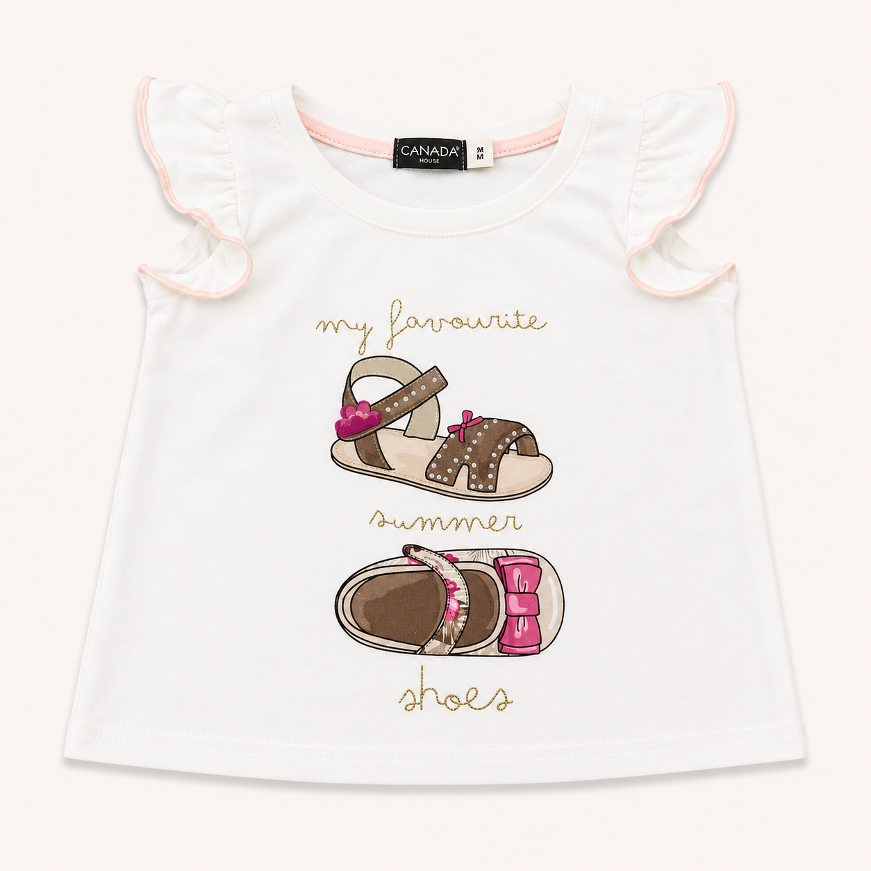 Ensemble t-shirt à volants et short fleuri tropical - Fille - Canada House