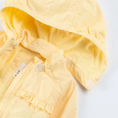 Veste à capuche Cool Club pour filles, Jaune