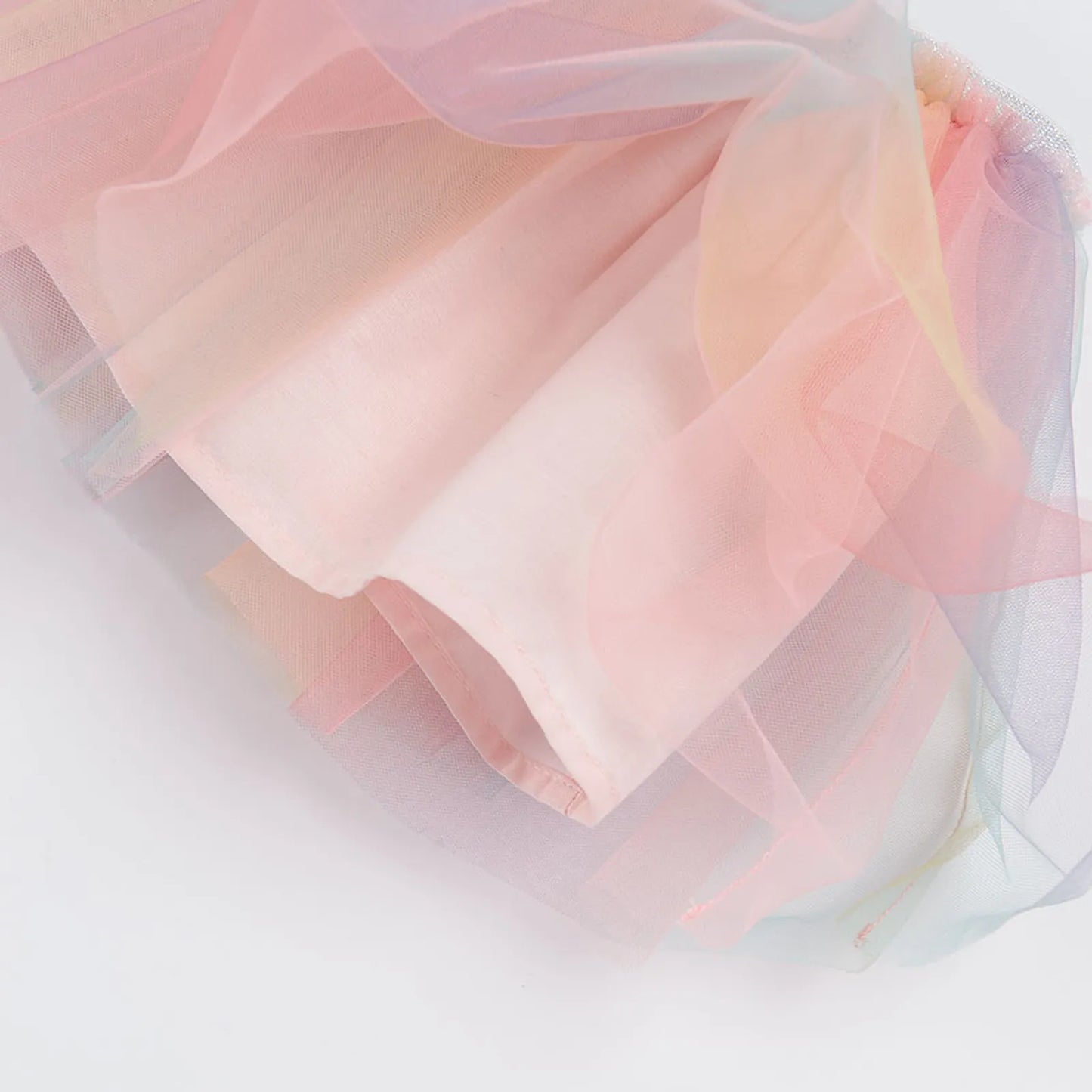 Jupe tutu en tulle arc-en-ciel pastel bébé fille