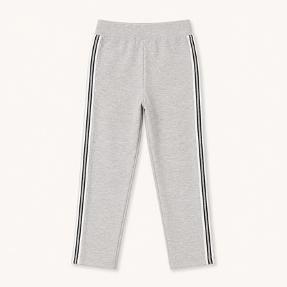 Pantalon de jogging droit gris chiné à poches zippées – Orchestra