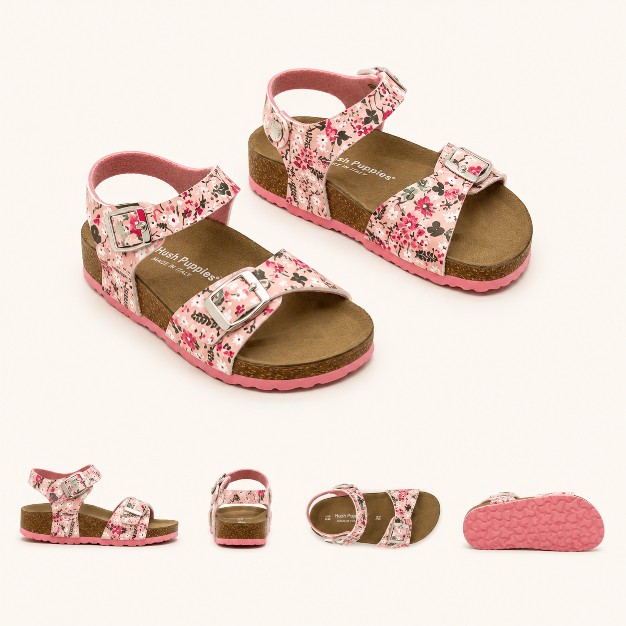 Sandales roses à motifs floraux - Fille - Hush Puppies