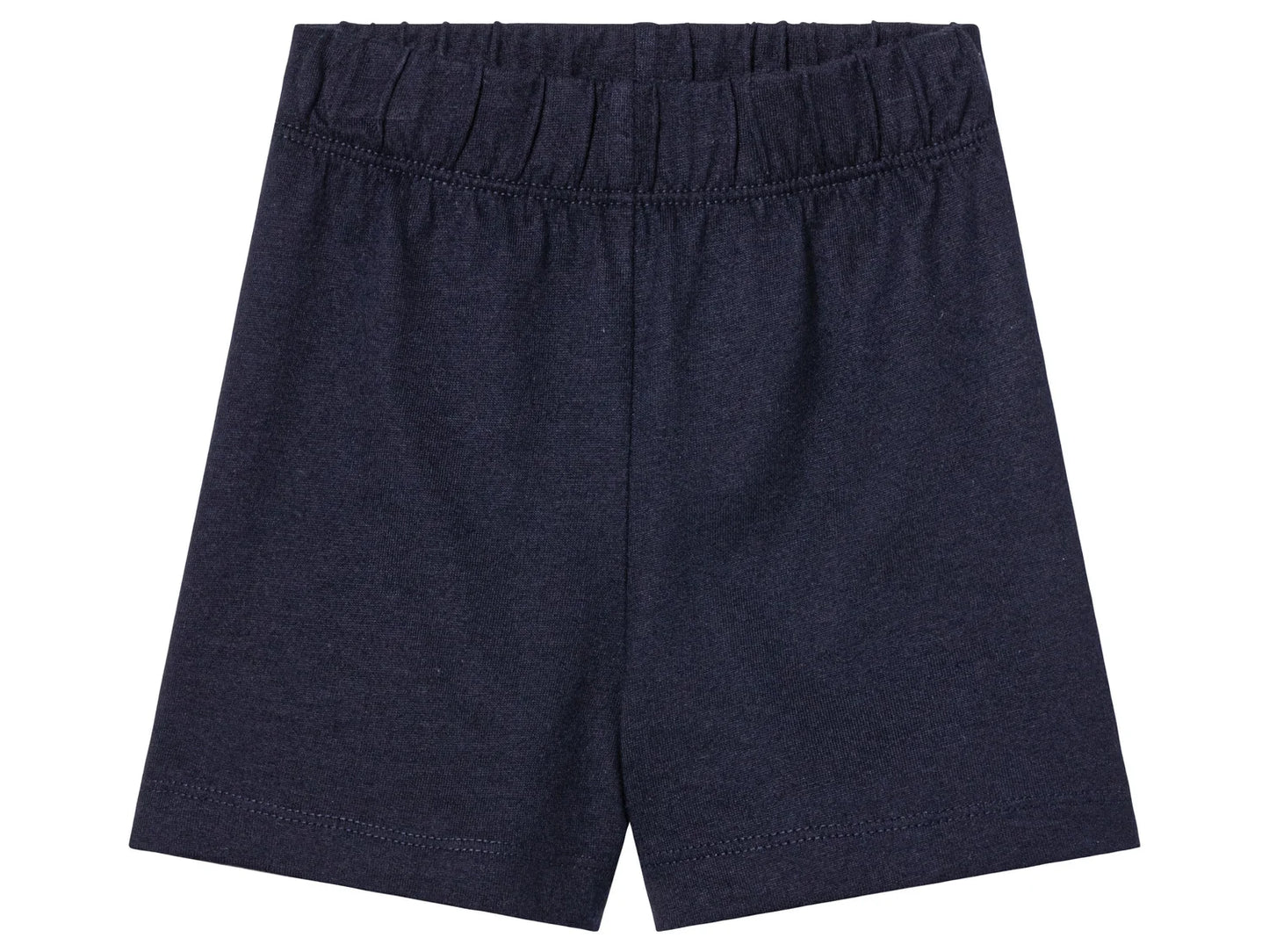 Lot de 2 Shorts Légers Bébé – Bleu Clair Imprimé Soleils et Bleu Marine