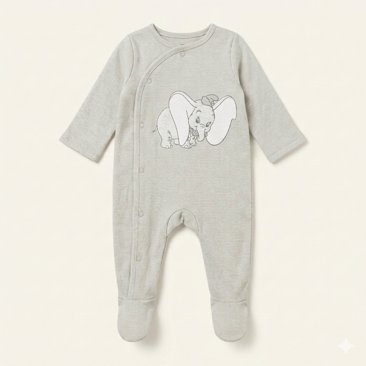 Pyjama Bébé C&A Dumbo – Dors-bien Rayé à Ouverture Croisée