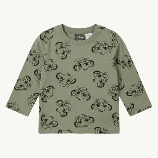 T-shirt Manches Longues Bébé Le Roi Lion – Vert Kaki